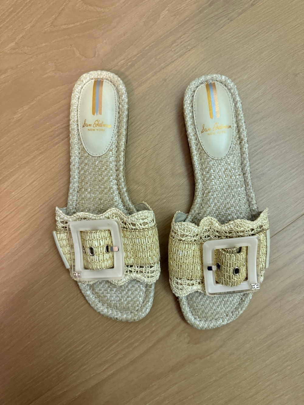 Sam Edelman Bambi Slide Sandals in Natural